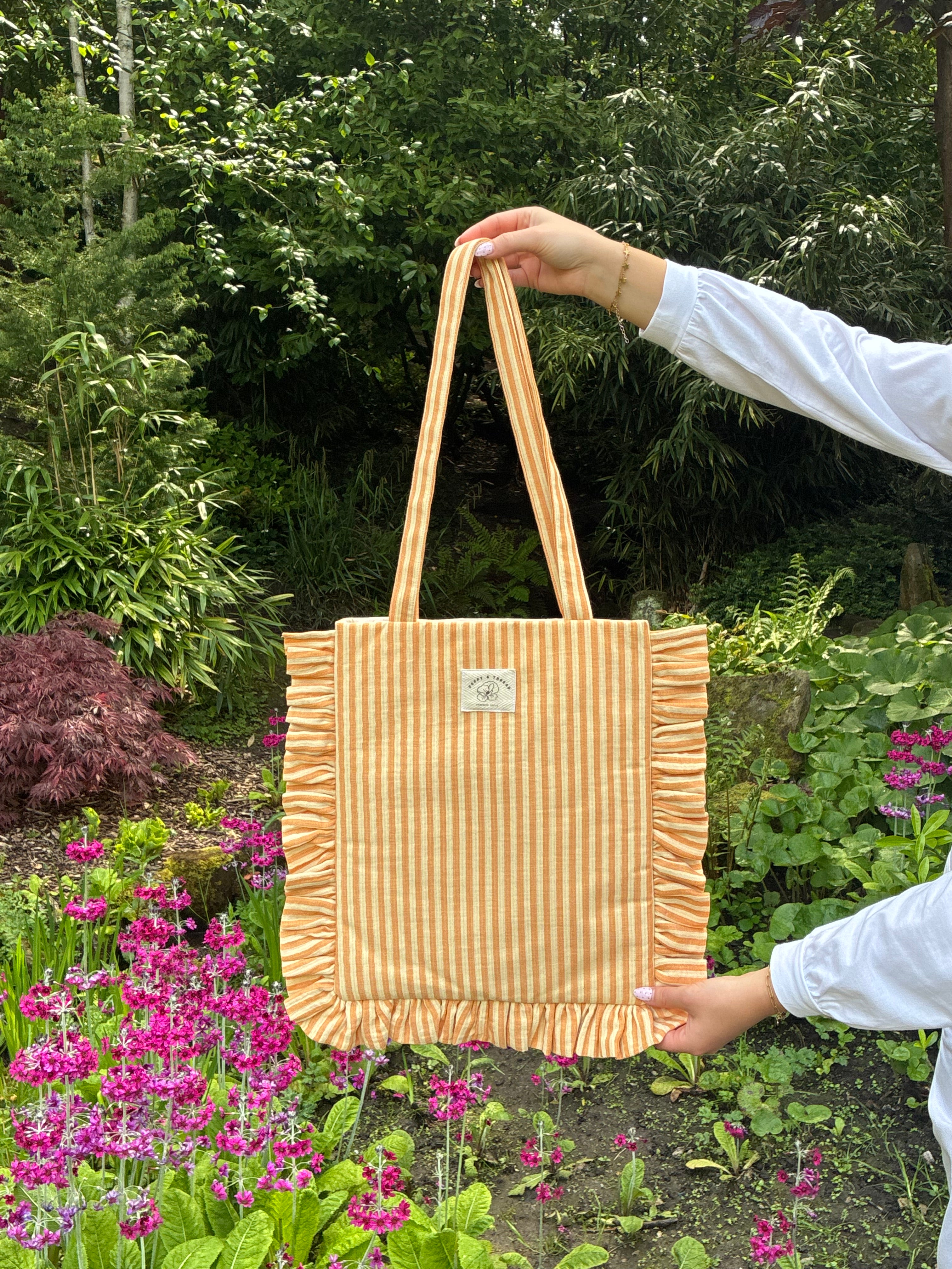 Soft As Honey Ruffle Tote