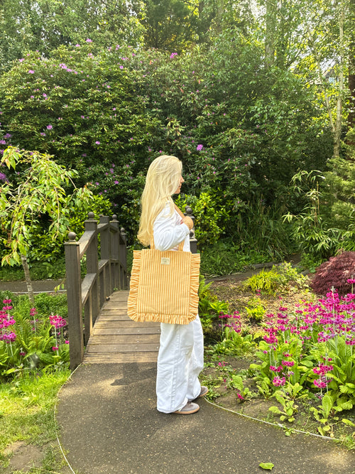 Banana Bread Ruffle Tote