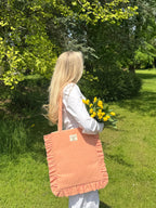 Rhubarb & Custard Ruffle Tote