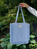 Sea Salt Ruffle Tote