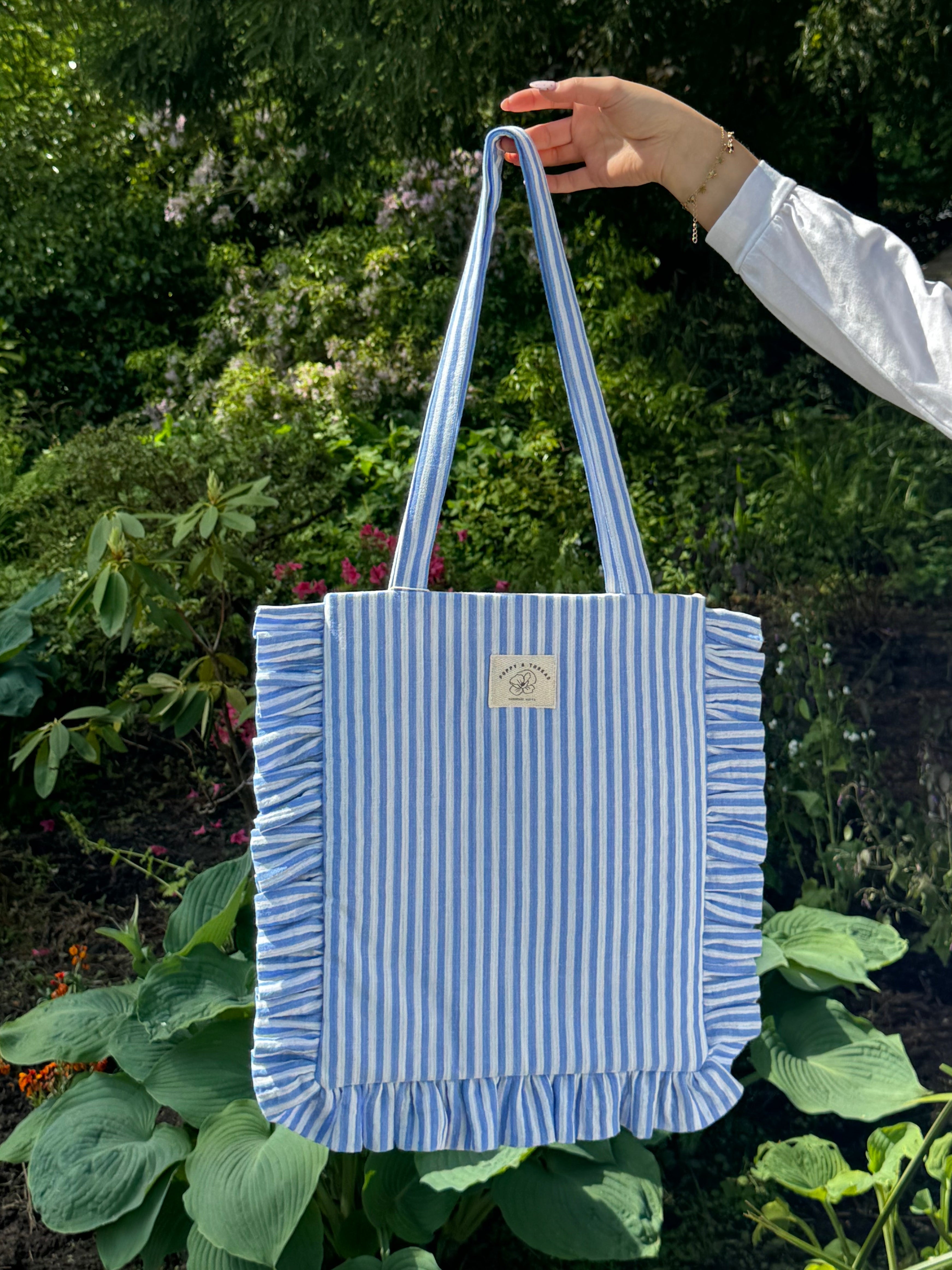Sea Salt Ruffle Tote