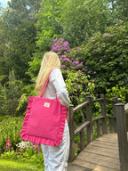 Bubblegum Ruffle Tote