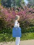 Blueberry Ruffle Tote