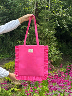 Bubblegum Ruffle Tote