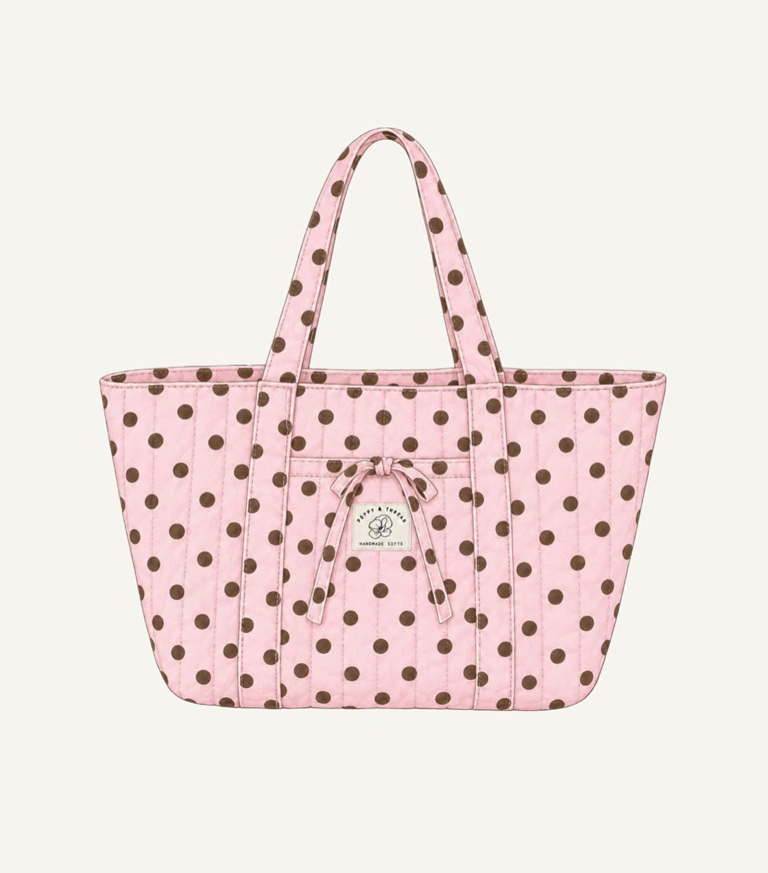 Pink & Brown Polka Dot Overnight Bag – Poppy&Thread