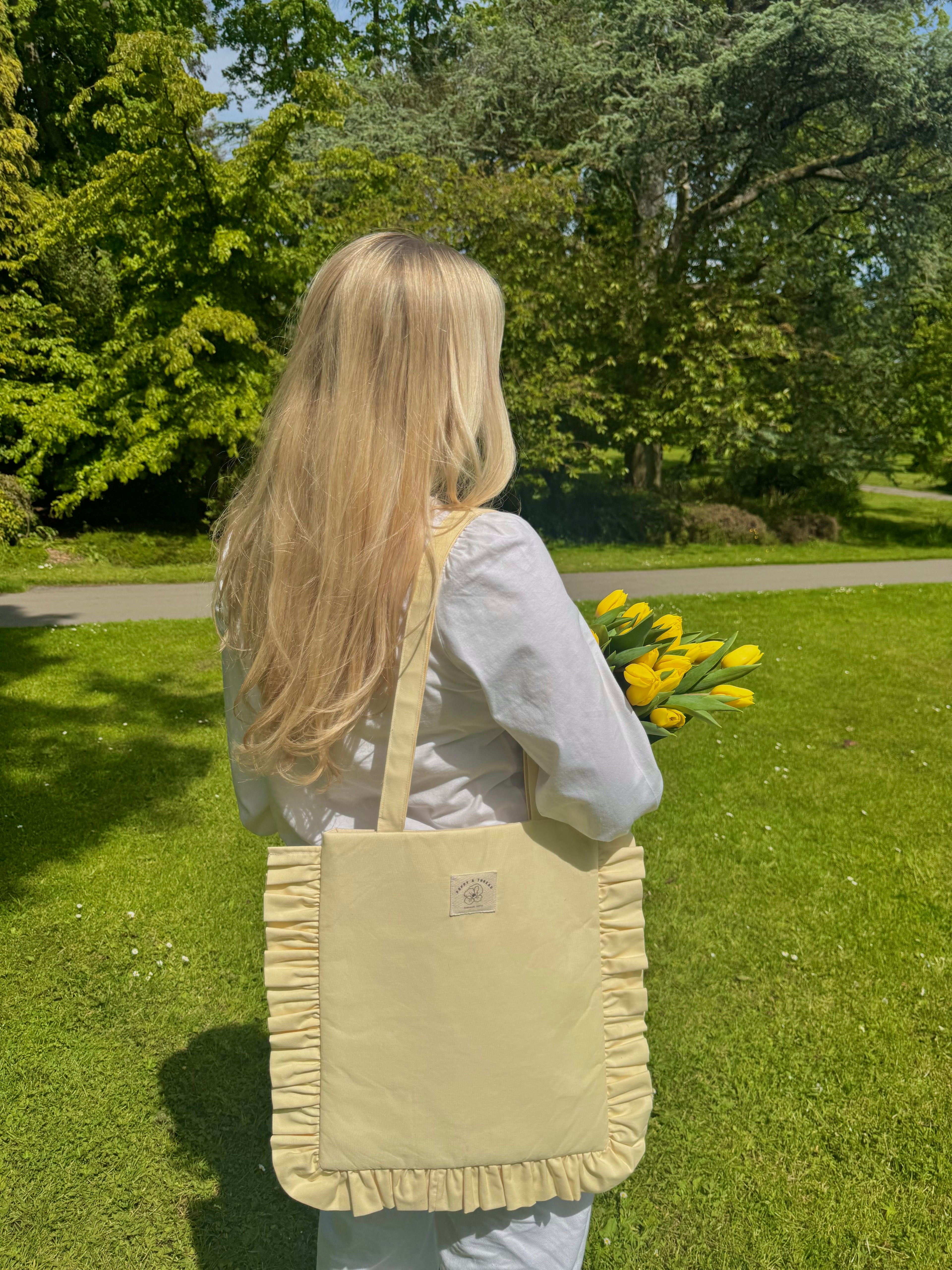Buttercup Ruffle Tote Bag