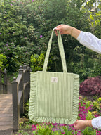 Pistachio Ruffle Tote