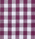 Burgundy Gingham Coin Purse